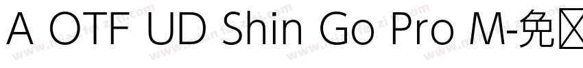 A OTF UD Shin Go Pro M字体转换